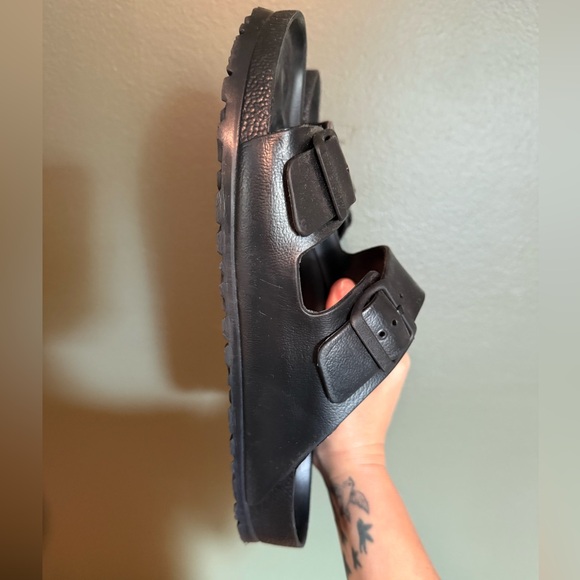 Birkenstock Arizona EVA Black Rubber Slides Sandals Mens Size 44 - Picture 5 of 8